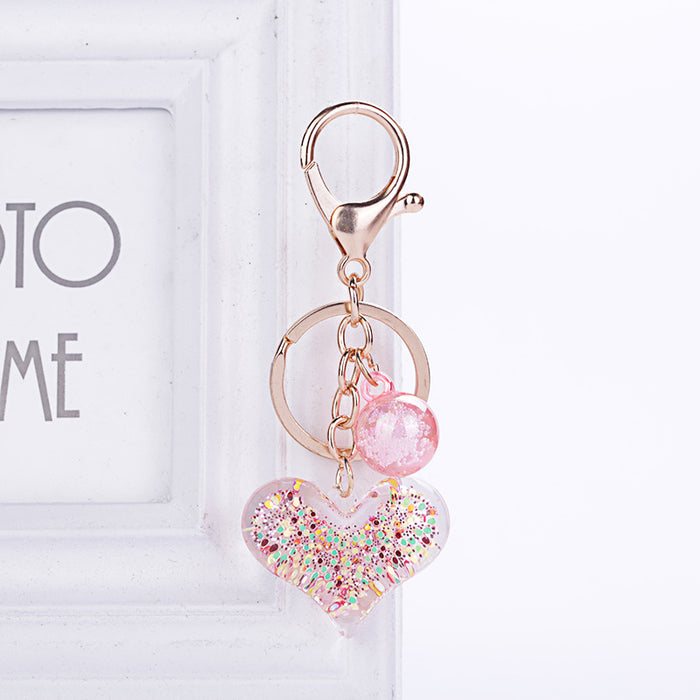 Jewelry WholesaleWholesale Acrylic Transparent Heart Shape Keychain JDC-KC-WuoD006 Keychains 沃铎 %variant_option1% %variant_option2% %variant_option3%  Factory Price JoyasDeChina Joyas De China