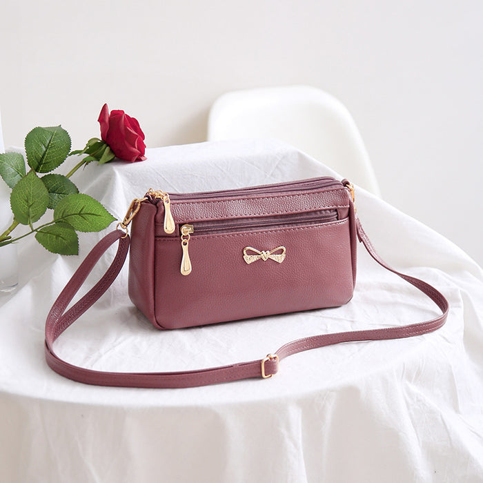 Wholesale Shoulder Bag PU Bow Small Square Bag Diagonal JDC-SD-Meiw002