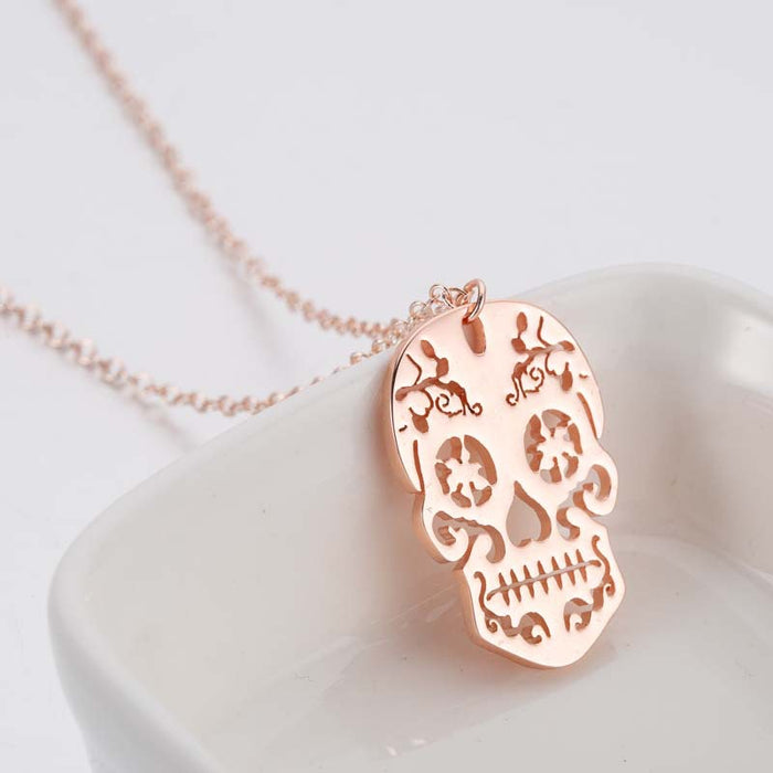 Jewelry WholesaleWholesale retro horror hollow pendant necklace JDC-NE-GSJS005 Necklaces 吉森 %variant_option1% %variant_option2% %variant_option3%  Factory Price JoyasDeChina Joyas De China