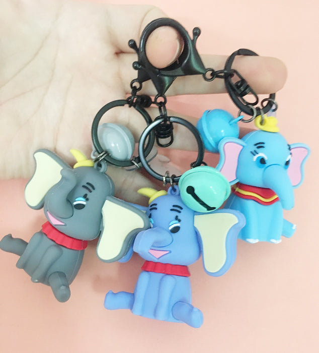 Wholesale Cartoon Elephant PVC Keychain (M) MOQ≥5 JDC-KC-SGDD001