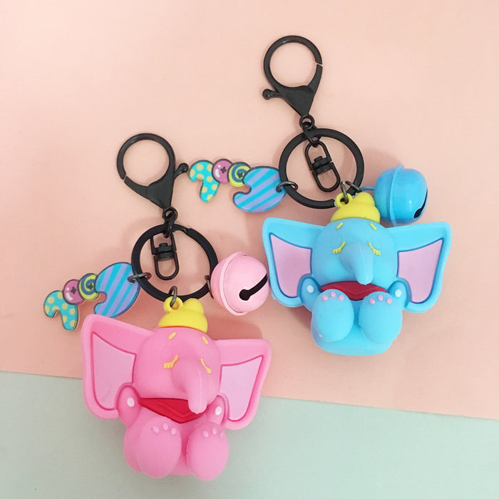 Wholesale Cartoon Elephant PVC Keychain (M) MOQ≥5 JDC-KC-SGDD001