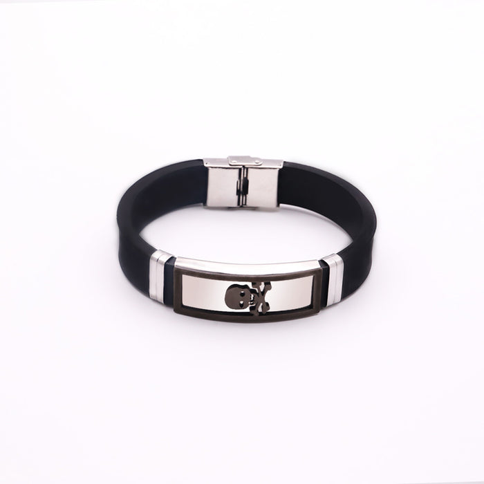 Jewelry WholesaleWholesale stainless steel silicone bracelet JDC-BT-HongX007 Bracelet 宏祥 %variant_option1% %variant_option2% %variant_option3%  Factory Price JoyasDeChina Joyas De China