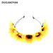 Jewelry WholesaleWholesale Art Daisy Sunflower Sunflower Wreath Headband MOQ≥3 JDC-HD-Jiaoy001 Headband 娇艳 %variant_option1% %variant_option2% %variant_option3%  Factory Price JoyasDeChina Joyas De China