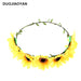 Jewelry WholesaleWholesale Art Daisy Sunflower Sunflower Wreath Headband MOQ≥3 JDC-HD-Jiaoy001 Headband 娇艳 %variant_option1% %variant_option2% %variant_option3%  Factory Price JoyasDeChina Joyas De China