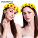 Jewelry WholesaleWholesale Art Daisy Sunflower Sunflower Wreath Headband MOQ≥3 JDC-HD-Jiaoy001 Headband 娇艳 %variant_option1% %variant_option2% %variant_option3%  Factory Price JoyasDeChina Joyas De China