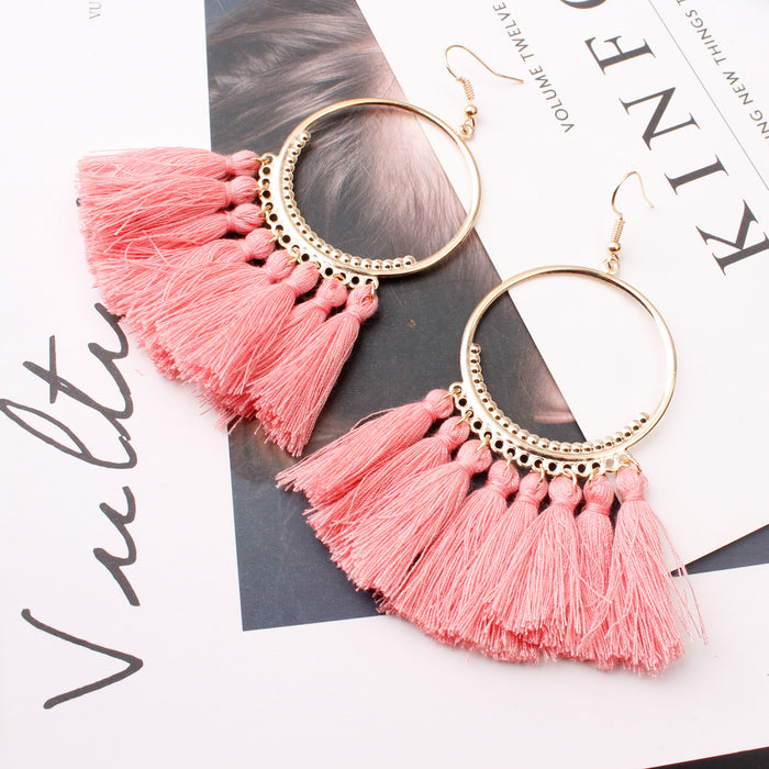 Jewelry WholesaleWholesale tassel bohemian alloy earrings JDC-ES-Shuangd003 Earrings 双笛 %variant_option1% %variant_option2% %variant_option3%  Factory Price JoyasDeChina Joyas De China