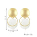 Jewelry WholesaleWholesale geometric shell bohemian round alloy earrings JDC-ES-Lai006 Earrings 恋艾 %variant_option1% %variant_option2% %variant_option3%  Factory Price JoyasDeChina Joyas De China