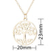 Jewelry WholesaleWholesale stainless steel round skeleton tree of life necklace JDC-NE-SS007 Necklaces 双硕 %variant_option1% %variant_option2% %variant_option3%  Factory Price JoyasDeChina Joyas De China