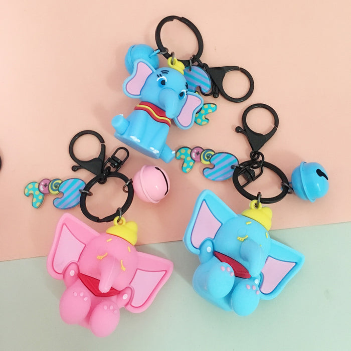 Wholesale Cartoon Elephant PVC Keychain (M) MOQ≥5 JDC-KC-SGDD001