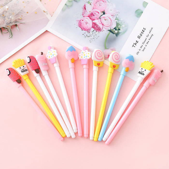 Wholesale Cartoon Snacks Plastic Ballpoint Pen JDC-BP-Gangs006