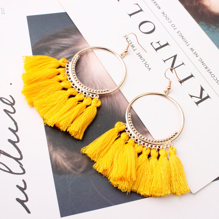 Jewelry WholesaleWholesale tassel bohemian alloy earrings JDC-ES-Shuangd003 Earrings 双笛 %variant_option1% %variant_option2% %variant_option3%  Factory Price JoyasDeChina Joyas De China