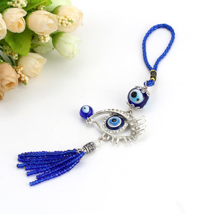 Jewelry WholesaleWholesale Devil's Eye hanging keychain JDC-KC-baiding005 Keychains 佰定 %variant_option1% %variant_option2% %variant_option3%  Factory Price JoyasDeChina Joyas De China