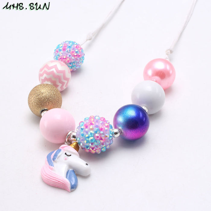 Jewelry WholesaleWholesale resin children can adjust the rope beading necklace JDC-NE-nijia005 Necklaces 妮加 %variant_option1% %variant_option2% %variant_option3%  Factory Price JoyasDeChina Joyas De China