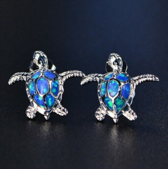 Jewelry WholesaleWholesale Imitation Opal Turtle Alloy Earrings JDC-ES-Miaoq001 Earrings 妙奇 %variant_option1% %variant_option2% %variant_option3%  Factory Price JoyasDeChina Joyas De China