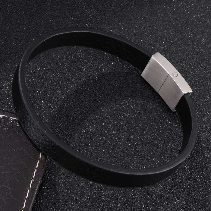 Jewelry WholesaleWholesale Leather Cord Stainless Steel Braided Bracelet JDC-BT-RShen010 Bracelet 日盛 %variant_option1% %variant_option2% %variant_option3%  Factory Price JoyasDeChina Joyas De China