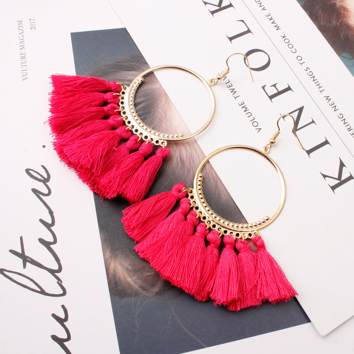 Jewelry WholesaleWholesale tassel bohemian alloy earrings JDC-ES-Shuangd003 Earrings 双笛 %variant_option1% %variant_option2% %variant_option3%  Factory Price JoyasDeChina Joyas De China