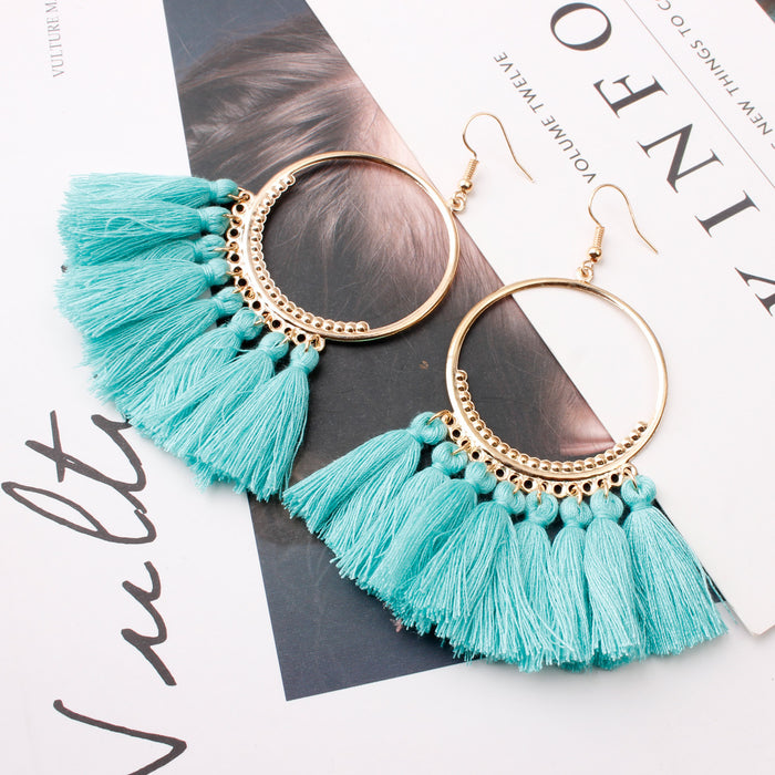 Jewelry WholesaleWholesale tassel bohemian alloy earrings JDC-ES-Shuangd003 Earrings 双笛 %variant_option1% %variant_option2% %variant_option3%  Factory Price JoyasDeChina Joyas De China