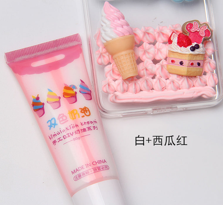 Wholesale Cream Glue DIY Phone Case Material MOQ≥2 JDC-DIY-miaobei006