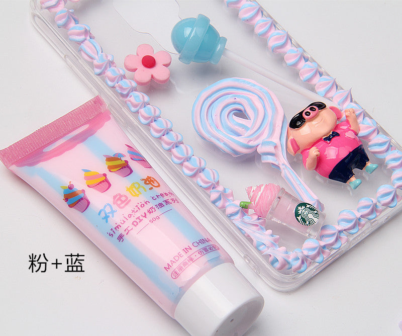 Wholesale Cream Glue DIY Phone Case Material MOQ≥2 JDC-DIY-miaobei006