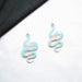 Jewelry WholesaleWholesale S925 Silver Needle Acrylic Snake Earrings JDC-ES-XNuo007 Earrings 协诺 %variant_option1% %variant_option2% %variant_option3%  Factory Price JoyasDeChina Joyas De China