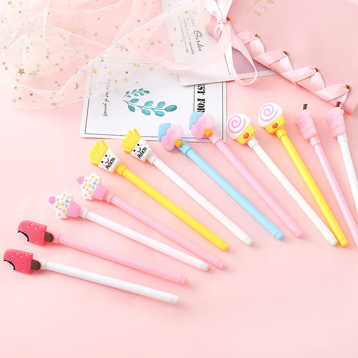 Wholesale Cartoon Snacks Plastic Ballpoint Pen JDC-BP-Gangs006