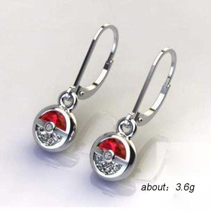 Wholesale Earrings Red And White Ball Fashion Earrings JDC-ES-PREMCaoS002