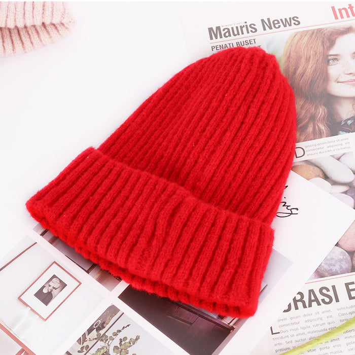 Wholesale Fashion Hat Acrylic Fiber Autumn Winter Warm Thick Knitted Hat MOQ≥2 JDC-FH-YueH010