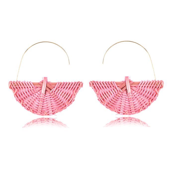 Jewelry WholesaleWholesale handmade rattan earrings MOQ≥2 JDC-ES-yida004 Earrings 宜达 %variant_option1% %variant_option2% %variant_option3%  Factory Price JoyasDeChina Joyas De China