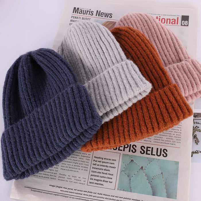 Wholesale Fashion Hat Acrylic Fiber Autumn Winter Warm Thick Knitted Hat MOQ≥2 JDC-FH-YueH010