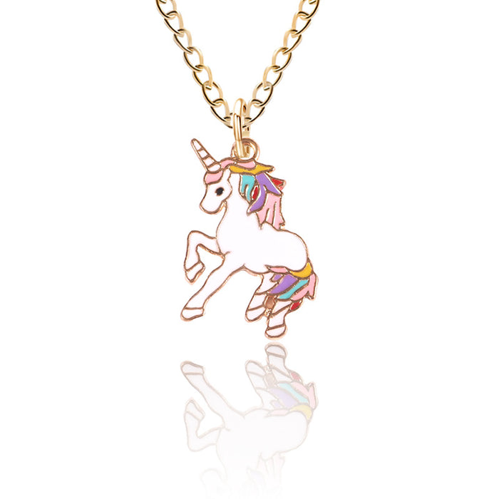 Jewelry WholesaleWholesale cartoon cute Pegasus Necklace MOQ≥2 JDC-NE-ZJ023 necklaces 志嘉 %variant_option1% %variant_option2% %variant_option3%  Factory Price JoyasDeChina Joyas De China