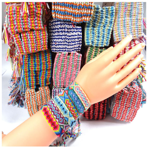 Jewelry WholesaleWholesale Colorful Cotton Thread Friendship Hand Woven Bracelet JDC-BT-Yiye004 Bracelet 益烨 %variant_option1% %variant_option2% %variant_option3%  Factory Price JoyasDeChina Joyas De China