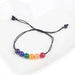 Jewelry WholesaleWholesale lgbt same sex colored stone adjustable braided six color rainbow bracelet MOQ≥2 JDC-BT-HaoL004 Bracelet 豪灵 %variant_option1% %variant_option2% %variant_option3%  Factory Price JoyasDeChina Joyas De China