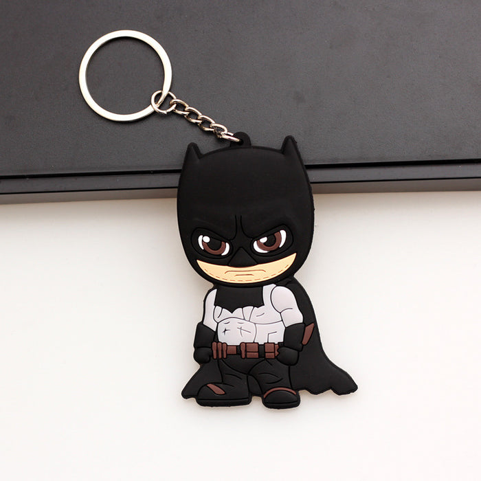 Wholesale keychain pvc soft plastic cartoon cute bag pendant MOQ≥3 JDC-KC-HMB012