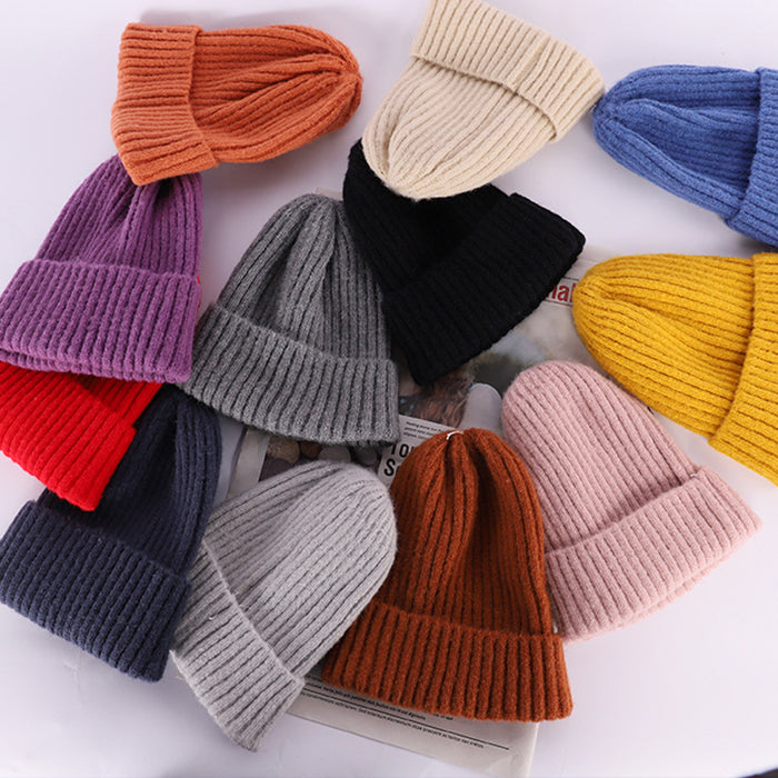 Wholesale Fashion Hat Acrylic Fiber Autumn Winter Warm Thick Knitted Hat MOQ≥2 JDC-FH-YueH010