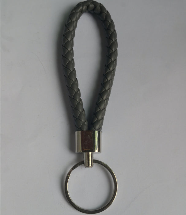 Jewelry WholesaleWholesale Braided Leather Rope Metal  Lanyard KeyChain MOQ≥2 JDC-KC-HuaY001 Keychains 华耀 %variant_option1% %variant_option2% %variant_option3%  Factory Price JoyasDeChina Joyas De China