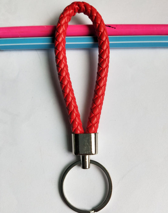 Jewelry WholesaleWholesale Braided Leather Rope Metal  Lanyard KeyChain MOQ≥2 JDC-KC-HuaY001 Keychains 华耀 %variant_option1% %variant_option2% %variant_option3%  Factory Price JoyasDeChina Joyas De China