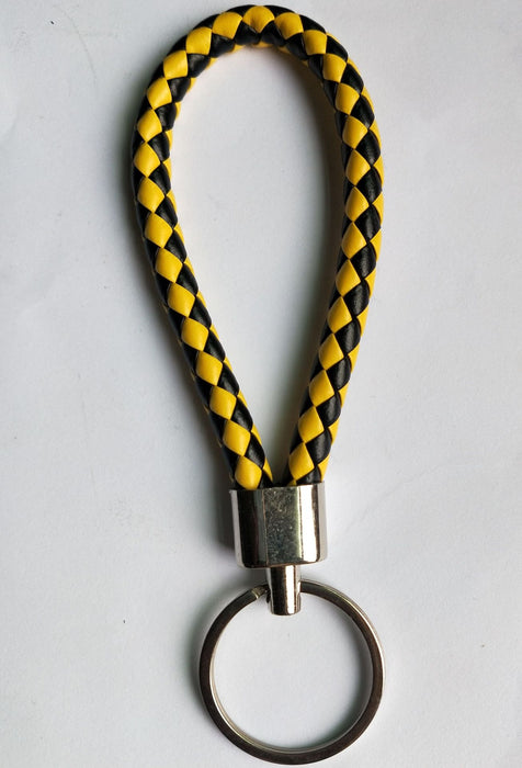 Jewelry WholesaleWholesale Braided Leather Rope Metal  Lanyard KeyChain MOQ≥2 JDC-KC-HuaY001 Keychains 华耀 %variant_option1% %variant_option2% %variant_option3%  Factory Price JoyasDeChina Joyas De China