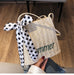Jewelry WholesaleWholesale silk scarf decorated bucket straw woven Beach Bag JDC-BB-Danze001 Beach Bag 丹泽 %variant_option1% %variant_option2% %variant_option3%  Factory Price JoyasDeChina Joyas De China