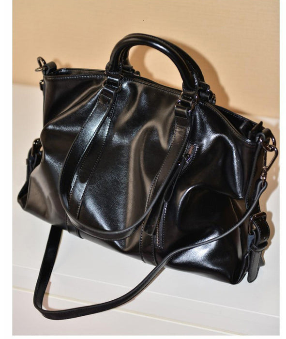 Wholesale Shoulder Bag PU Oil Wax Leather Simple Handheld Diagonal Cross JDC-SD-Sijie002