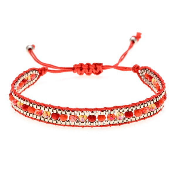 Wholesale hand woven bracelet vintage ethnic style jewelry JDC-BT-ZheQ017