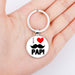 Jewelry WholesaleWholesale Best Super Dad Alloy Glass Father's Day Keychain JDC-KC-NingX006 Keychains 柠祥 %variant_option1% %variant_option2% %variant_option3%  Factory Price JoyasDeChina Joyas De China