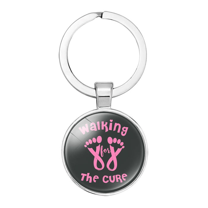 Wholesale Breast Cancer Care Alloy Keychain JDC-KC-NingX023