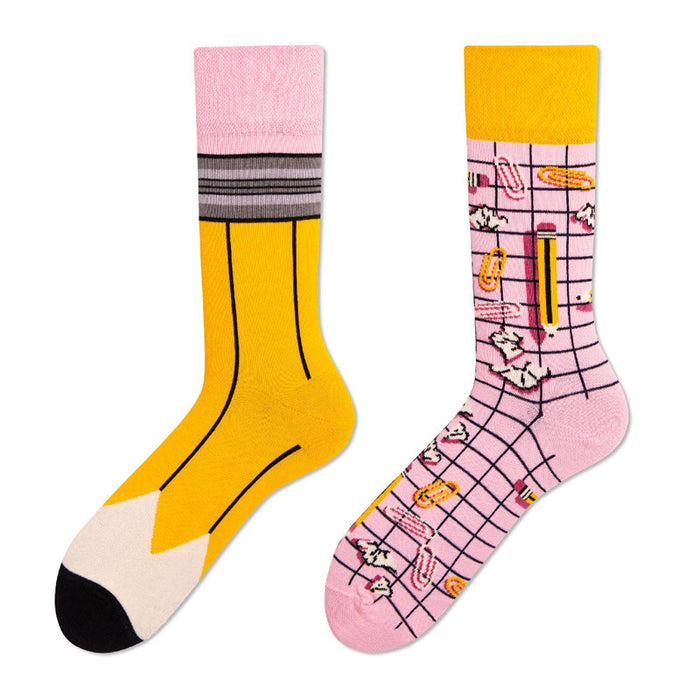 Wholesale personality cartoon ab tide socks sports long tube cotton socks MOQ≥12 JDC-SK-AChuan001