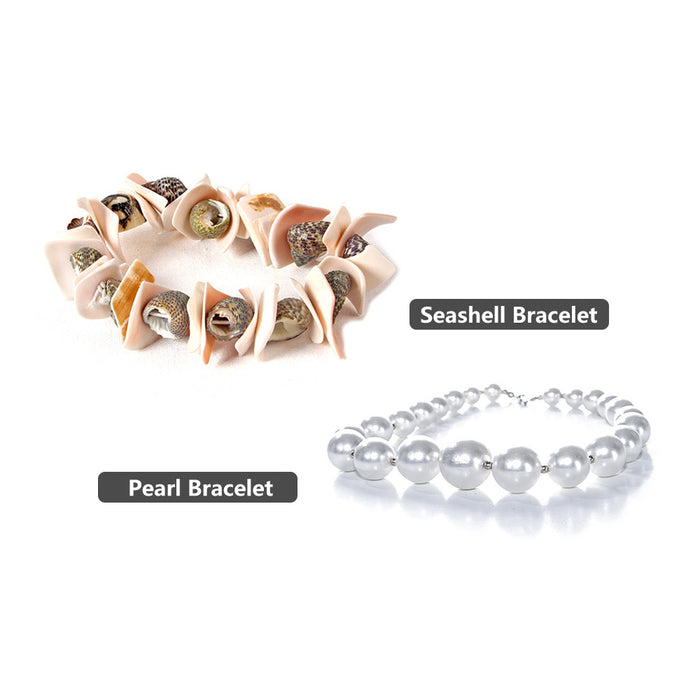 Wholesale DIY Assembled Shell Pearl Bracelet Archaeological Toy Excavation MOQ≥3 JDC-FT-HuaO004