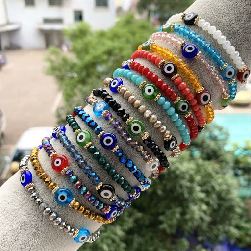 Jewelry WholesaleWholesale diy multicolor bracelet geometric faceted crystal beads JDC-BT-HuiH001 Bracelet 瑞州 %variant_option1% %variant_option2% %variant_option3%  Factory Price JoyasDeChina Joyas De China