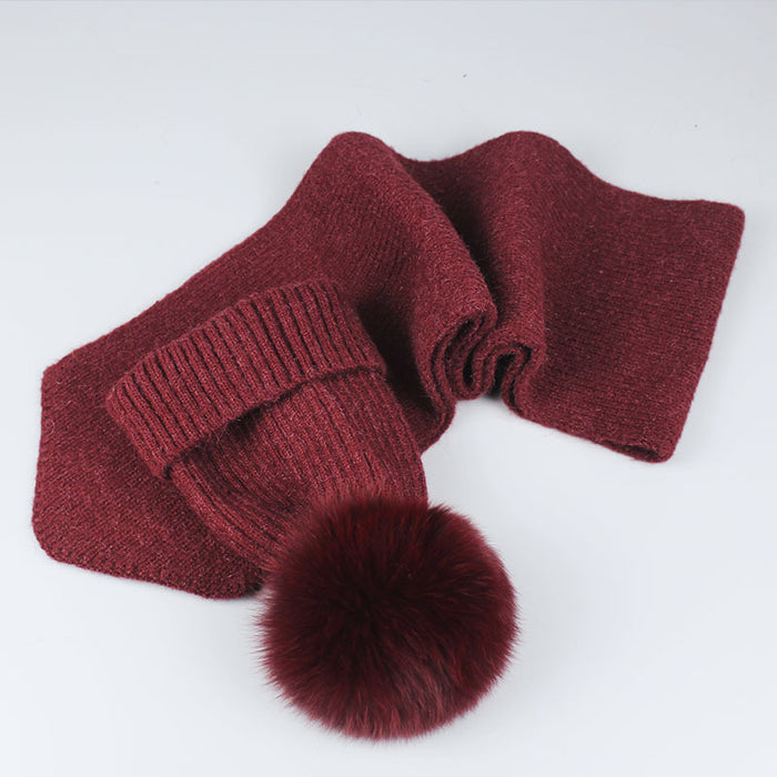 Wholesale Scarf Hat Two-piece Cotton Acrylic thickening keep warm JDC-SF-Kaip009