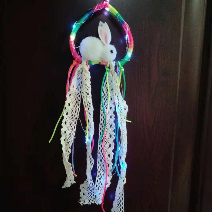 Wholesale Dream Catcher Metal Bunny Wind Chime JDC-DC-ML008