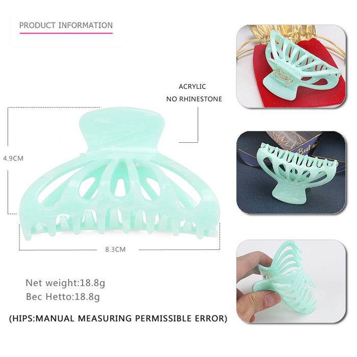 Wholesale Hair Clips Acrylic Hollow Simple MOQ≥2 JDC-HC-jinhe011