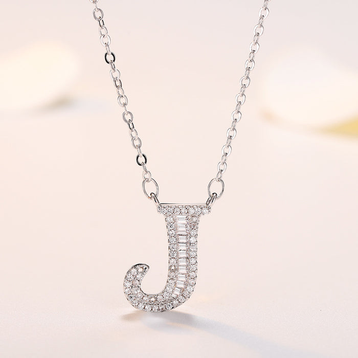 Wholesale Silver 26 Letter Necklace JDC-NE-QLX022