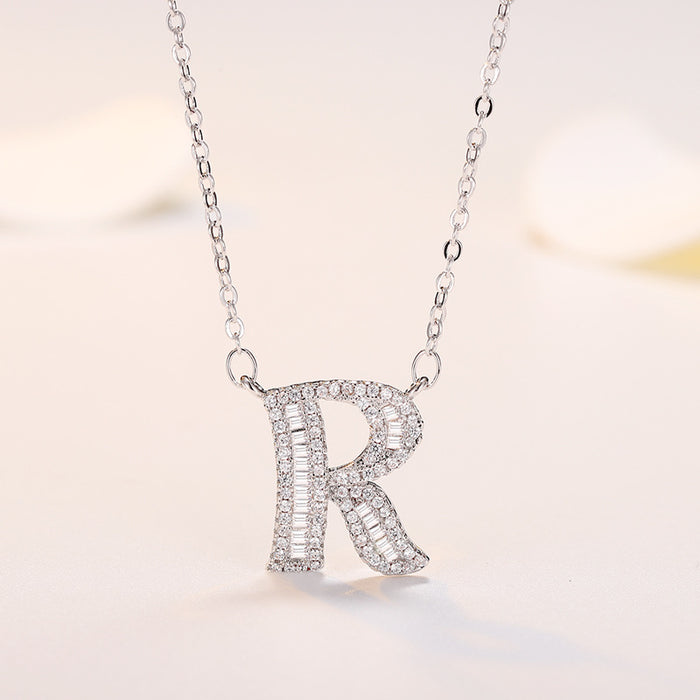 Wholesale Silver 26 Letter Necklace JDC-NE-QLX022